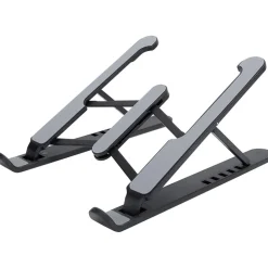 SUPPORTO STAND PIEGHEVOLE IN PLASTICA ANTISCIVOLO PER LAPTOP NOTEBOOK TABLET P1