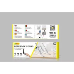 SUPPORTO STAND PIEGHEVOLE IN PLASTICA ANTISCIVOLO PER LAPTOP NOTEBOOK TABLET P1