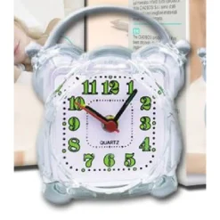 SVEGLIA ANALOGICA OROLOGIO ALARM CLOCK LUCE NOTTURNA FUNZIONE MUTO TAVOLO TX-9122