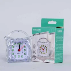 SVEGLIA ANALOGICA OROLOGIO ALARM CLOCK LUCE NOTTURNA FUNZIONE MUTO TAVOLO TX-9122
