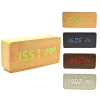 Sveglia Orologio Wooden Light LED Digital Alarm Clock Calendario Termometro