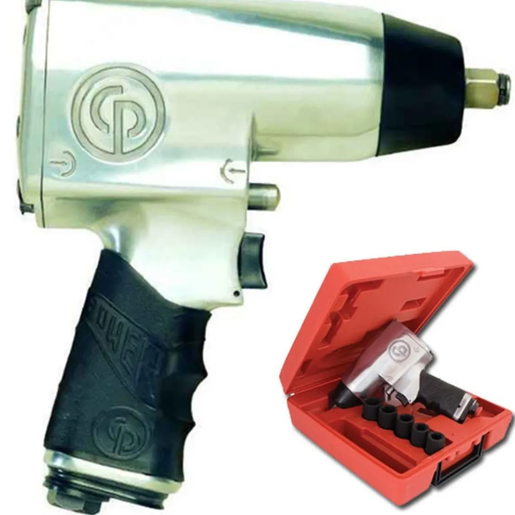 SVITABULLONI 1/2 POLLICE Chicago Pneumatic CP734H Chiave ad Impulsi + BOCCOLE