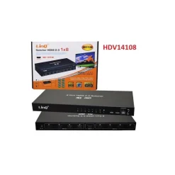 SWITCH SWITCHER HDMI 2.0 1X8 PORTE HDMI UHD SUPPORTO 4K 2K 3D SPLITTER HDV14108