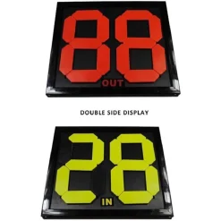 TABELLONE PER SOSTITUZIONE MANUALE PORTATILE ARBITRO PARTITA CALCIO DISPLAY