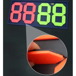 TABELLONE SOSTITUZIONE PORTATILE ARBITRO PARTITA DI CALCIO DISPLAY 83X38 CM