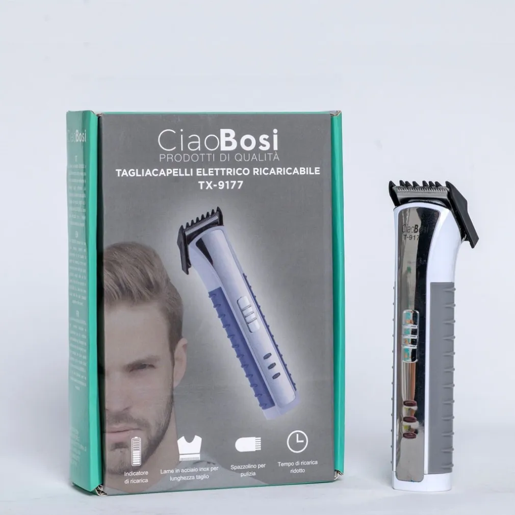 TAGLIA CAPELLI ELETTRICO A BATTERIA RICARICABILE 3WATT PORTATILE VIAGGIO TX-9177