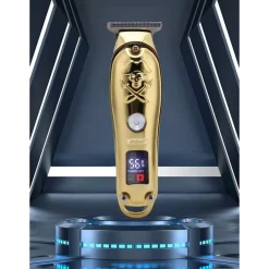 TAGLIA CAPELLI PROFESSIONALE RASOIO ELETTRICO REGOLA BARBA 3 PETTINI USB Q-TF53