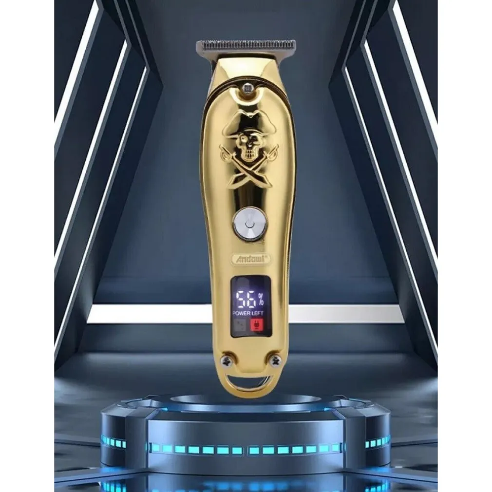 TAGLIA CAPELLI PROFESSIONALE RASOIO ELETTRICO REGOLA BARBA 3 PETTINI USB Q-TF53