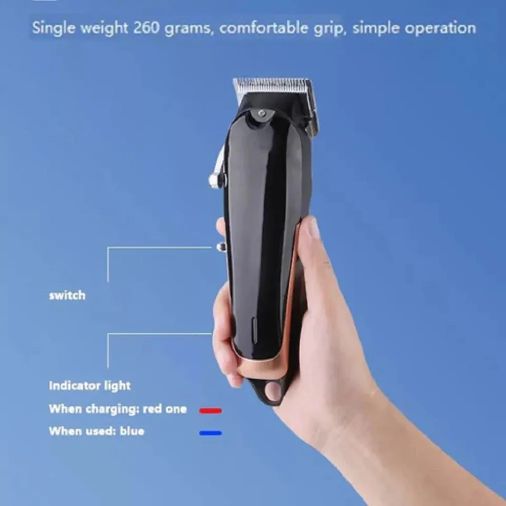 TAGLIACAPELLI PROFESSIONALE CLIPPER TRIMMER SILENZIOSO CON BATTERIA LED Q-LF530