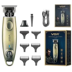 TAGLIACAPELLI REGOLABARBA PROFESSIONALE A BATTERIA CORDLESS IN METALLO UOMO V-978