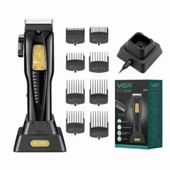 TAGLIACAPELLI UOMO A ZERO PROFESSIONALE REGOLABARBA RICARICABILE BATTERIA VGR651