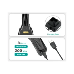 TAGLIACAPELLI UOMO A ZERO PROFESSIONALE REGOLABARBA RICARICABILE BATTERIA VGR651