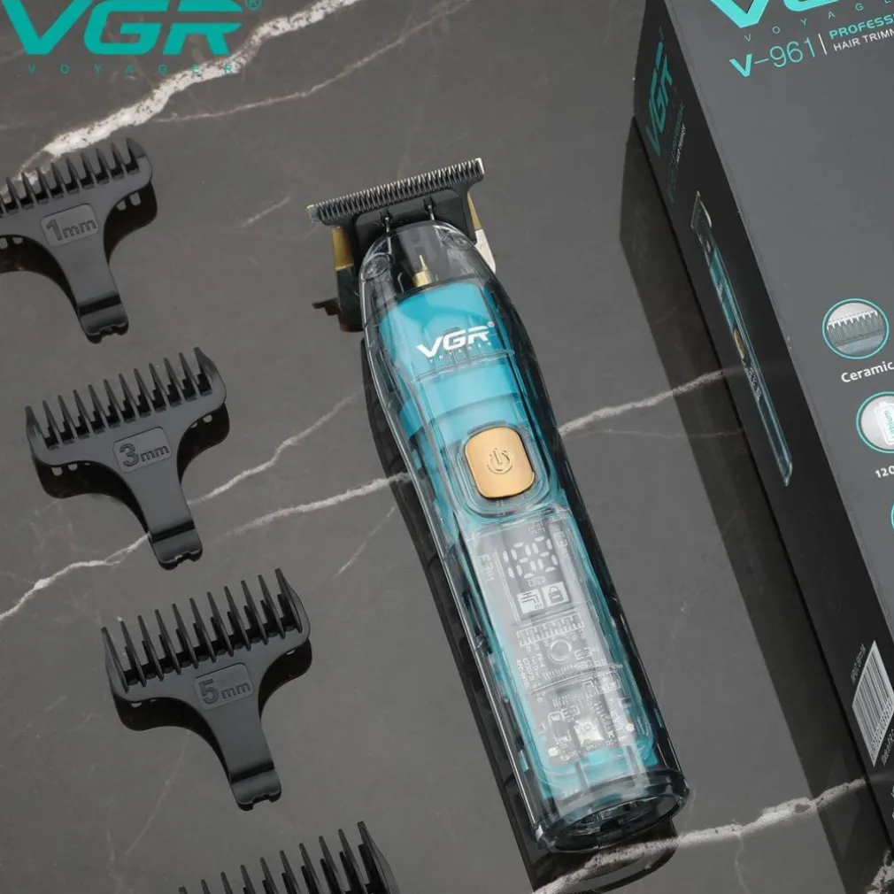 TAGLIACAPELLI UOMO PROFESSIONALE SENZA FILO RICARICABILE A BATTERIA 0 MM VGR 961