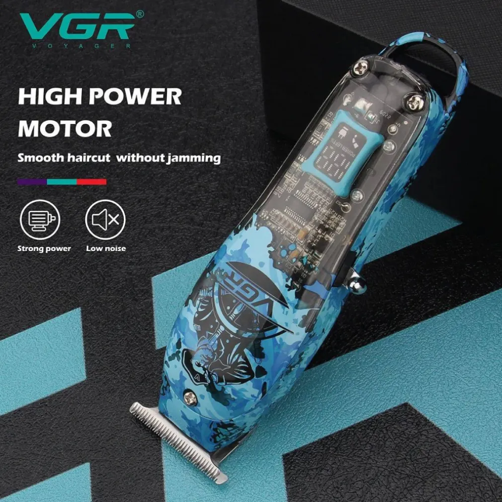 TAGLIACAPELLI UOMO TAGLIA CAPELLI REGOLA BARBA RICARICABILE A BATTERIA VGR 923