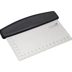 TAGLIAPASTA PIZZA RASCHIETTO SPATOLA RETTANGOLARE IN ACCIAIO INOX CON RIGHELLO