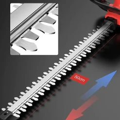 TAGLIASIEPI ELETTRICO A BATTERIA 48V LAMA 50CM MANICO ERGONOMICO DOPPIA BATTERIA