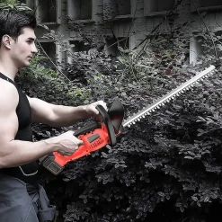 TAGLIASIEPI ELETTRICO A BATTERIA 48V LAMA 50CM MANICO ERGONOMICO DOPPIA BATTERIA