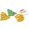 TAGLIERE NATALIZIO CON ACCESSORI COLTELLI PER FORMAGGI SET REGALO BABBO NATALE ALBERO