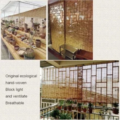 TAPPARELLA TENDA ARELLA AVVOLGIBILE IN LISTELLI DI BAMBù NATURALE 100 X 180 CM