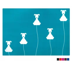 TAPPETINI ANTISCIVOLO SOTTO CIOTOLA 2 PZ. 40X30CM TAPPETO NO SLIP PER CANE GATTO