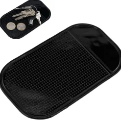 TAPPETINO ADESIVO IN SILICONE SUPPORTO ANTISCIVOLO CRUSCOTTO AUTO SMARTPHONE