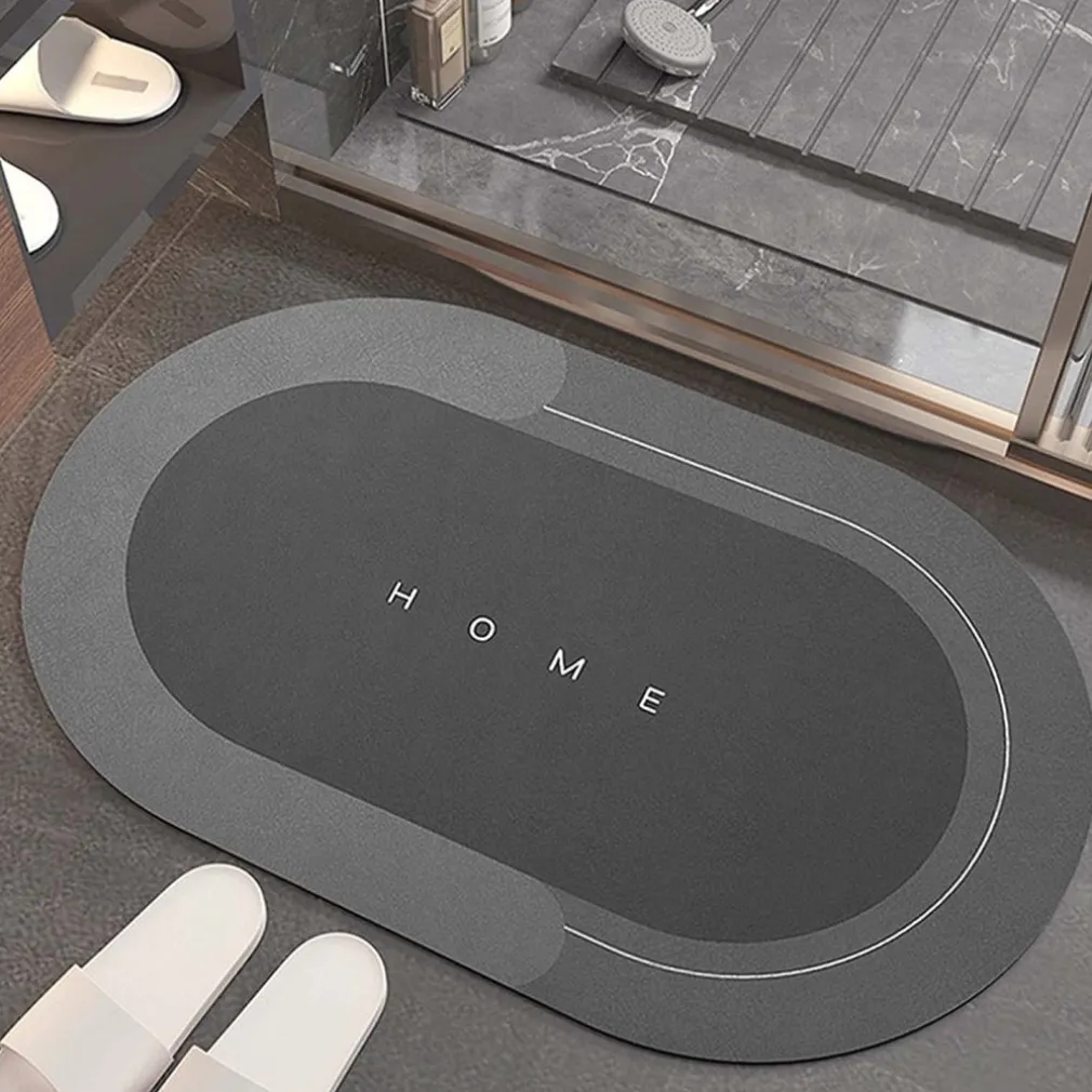 TAPPETINO DA BAGNO ASSORBENTE IN DIATOMITE FARINA FOSSILE AD ASCIUGATURA RAPIDA