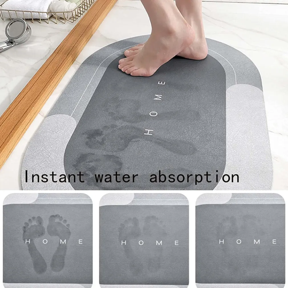 TAPPETINO DA BAGNO ASSORBENTE IN DIATOMITE FARINA FOSSILE AD ASCIUGATURA RAPIDA