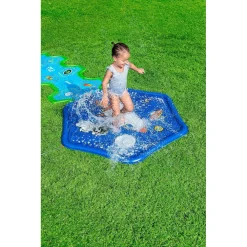 TAPPETINO GONFIABILE CON FONTANA SPRUZZI BASE SPAZIALE 335X150CM ADVENTURE 52571