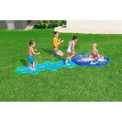 TAPPETINO GONFIABILE CON FONTANA SPRUZZI BASE SPAZIALE 335X150CM ADVENTURE 52571