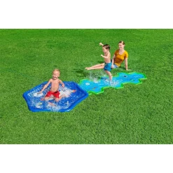 TAPPETINO GONFIABILE CON FONTANA SPRUZZI BASE SPAZIALE 335X150CM ADVENTURE 52571