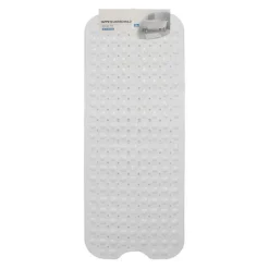 TAPPETINO PER VASCA ANTISCIVOLO 100 X 40 CM TAPPETO DOCCIA IN PVC 79738 BIANCA