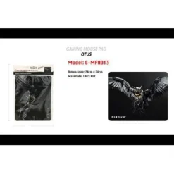 TAPPETINO POGGIAPOLSO TAPPETO PC GAMING MOUSE PAD GUFO OTUS MAXTECH G-MPAD13