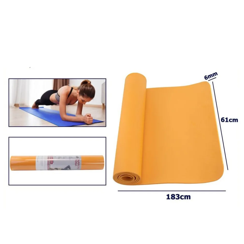 TAPPETINO YOGA IN EVA 61X183X0.6 CM TAPPETO AEROBICA FITNESS PILATES PALESTRA