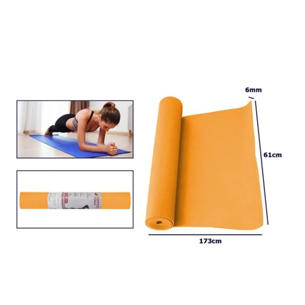 TAPPETINO YOGA IN PVC 61X173X0.6 CM TAPPETO AEROBICA FITNESS PILATES PALESTRA