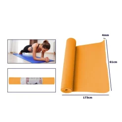 TAPPETINO YOGA IN PVC 61X173X0.4 CM TAPPETO AEROBICA FITNESS PILATES PALESTRA