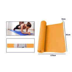 TAPPETINO YOGA IN PVC 61X173X0.3 CM TAPPETO AEROBICA FITNESS PILATES PALESTRA