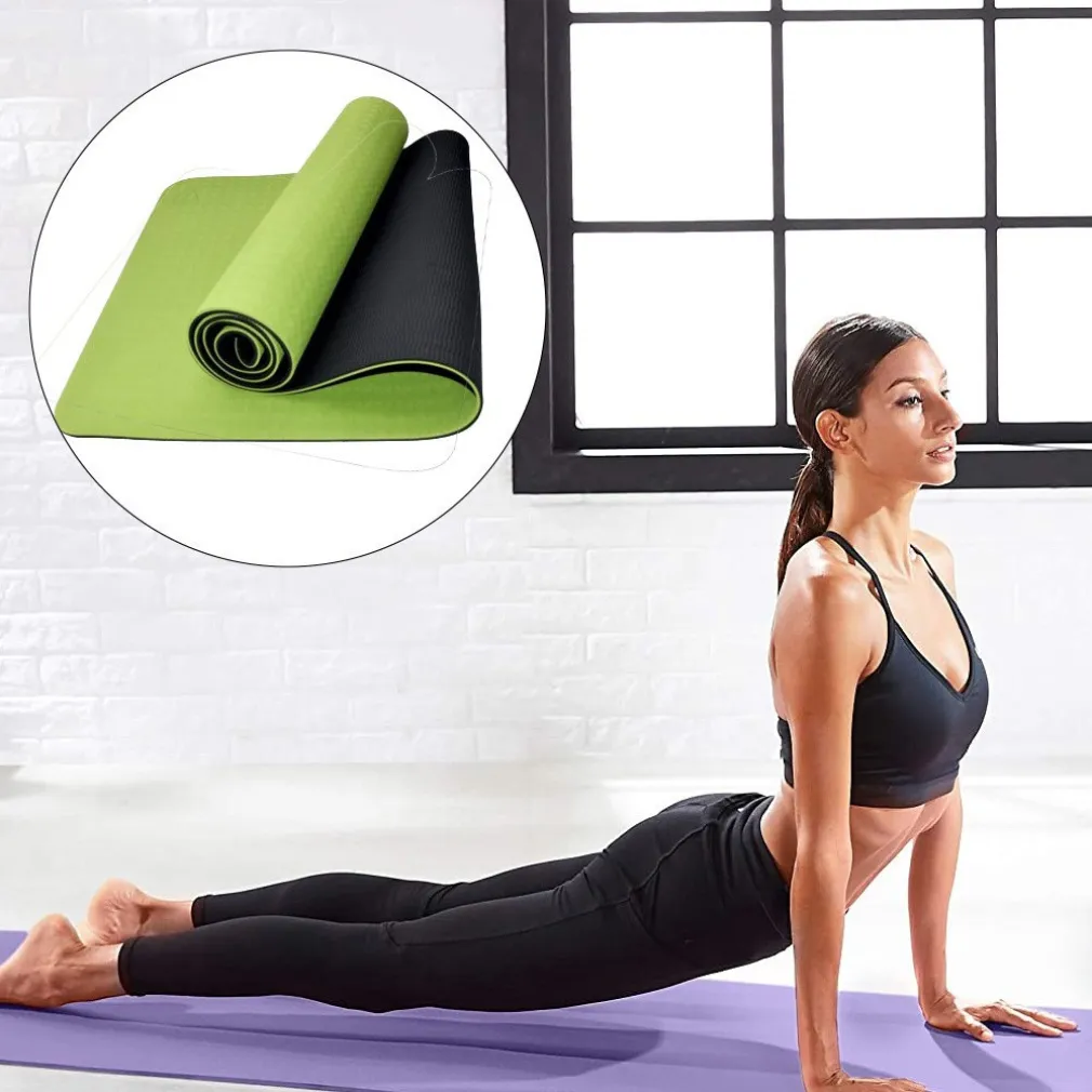 TAPPETINO YOGA IN TPE 61X183X0.6 CM TAPPETO AEROBICA FITNESS PILATES PALESTRA