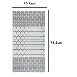 TAPPETO ANTISCIVOLO DA VASCA BAGNO DOCCIA 39,5X73,5CM EFFETTO MATTONCINI BICOLORE 10800