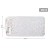 TAPPETO ANTISCIVOLO RETTANGOLARE BAGNO VASCA DOCCIA LOTO BIANCO 36 X 70 CM 87899