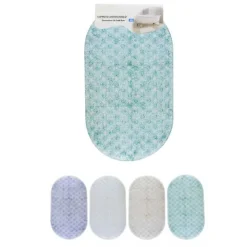 TAPPETO ANTISCIVOLO TAPPETINO PER VASCA BAGNO DOCCIA 38.5X68.5CM OVALE COLORATO 87559
