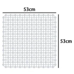 TAPPETO ANTISCIVOLO TAPPETINO PER VASCA DA BAGNO DOCCIA QUADRATO 53 X 53 CM 10785