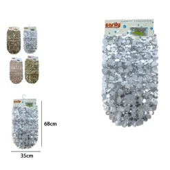 TAPPETO ANTISCIVOLO TAPPETINO DESIGN SASSOLINI PER VASCA BAGNO DOCCIA 68X35CM 59310