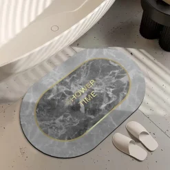 TAPPETO ASSORBENTE ANTISCIVOLO ASCIUGATURA RAPIDA BAGNO VASCA DOCCIA 38X58CM 87226