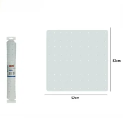 TAPPETO BIANCO TAPPETINO PVC ANTISCIVOLO PER VASCA BAGNO DOCCIA 52 X 52 CM 79762