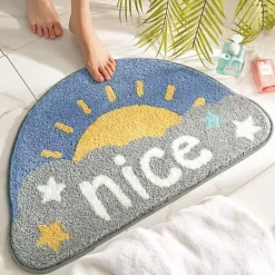 TAPPETO CUTE BAMBINI RAGAZZI STANZETTA CAMERETTA RESISTENTE ASSORBENTE 50X80 CM