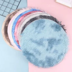 TAPPETO CUTE PELLICCIA FLUFFY VARI COLORI LIVING STANZA DA LETTO SALONE 90X90 CM