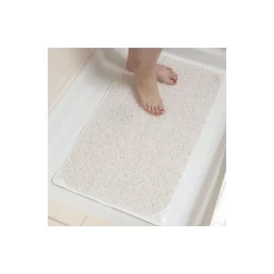 TAPPETO DOCCIA ANTISCIVOLO ANTIMUFFA MORBIDO TAPPETINO IN GOMMA BIANCO 40X70CM