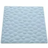 TAPPETO DOCCIA ANTISCIVOLO TAPPETINO IN GOMMA EFFETTO PIETRE AZZURRO 54 X 54 CM