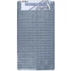 TAPPETO DOCCIA VASCA BAGNO ANTISCIVOLO 38X68CM RETTANGOLARE A RIGHI GRIGIO 54085