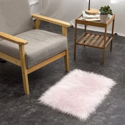 TAPPETO FINTA PELLICCIA SINTETICA PER ANIMALI SOGGIORNO CAMERA LAVABILE 40X60CM